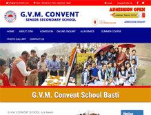 Tablet Screenshot of gvmconvent.com